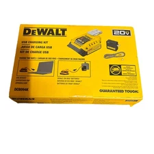 DEWALT DCB094K 20V USB-C Battery Charging Kit Adapter AC Wall Charger USB Cable