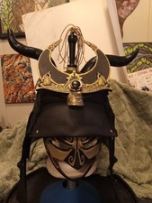 One of a kind custom built samurai helmet and mask.
