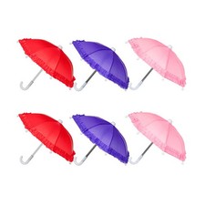 6 Pcs Mini Umbrella Decorations Kids Compact Decorative Prop Childrens Girls