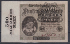 Germany 500 milliarden mark 1923  VF++ & 240