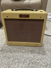 Raro tweed Fender Bronco-Amp 15 vatios 1x8" probado-funciona muy bien