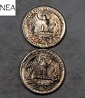 (2) 1953 Washington Quarter Set/Lot ~ Gem BU Rainbow Toned End Coins (ZQL60)
