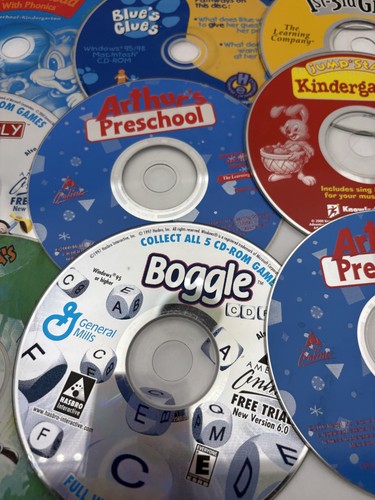 Vintage Kinder PC CD-ROM Lot 90er Blue's Clues JumpStart Carmen Sandiego Arthur - Bild 6 von 13