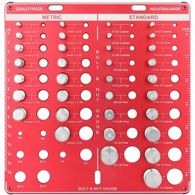 42 Thread Checker Bolt Size and Thread Gauge Bolt Thread Identifier with 19 S...