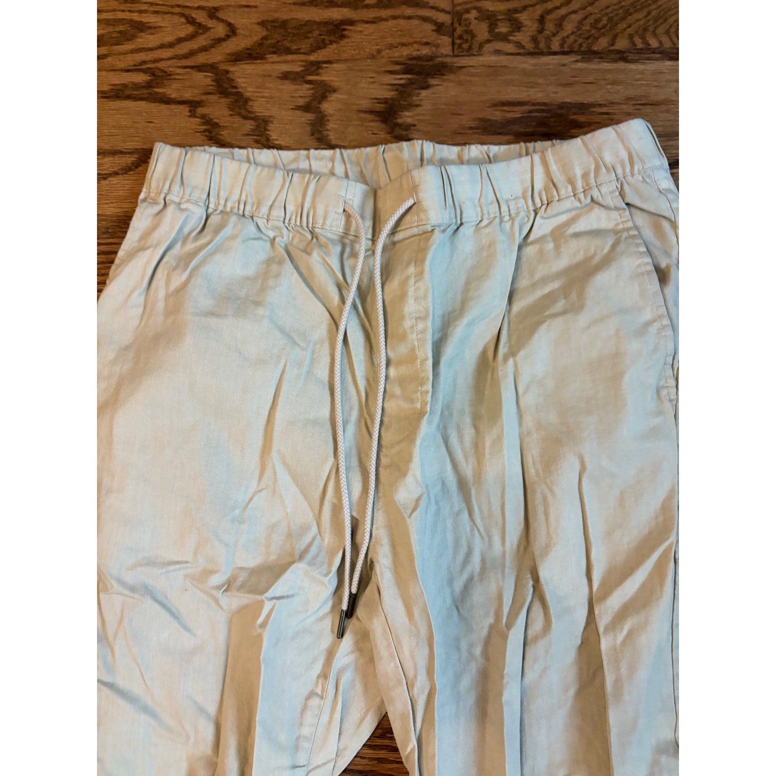 Caribbean Mens Beige Solid Drawstring Elastic Wai… - image 6