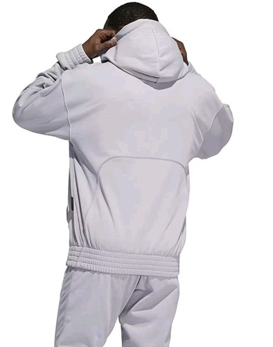 Adidas Cross Up 365 Hoodie Herren Basketball Glory grau Gr. SMALL Sweatshirt NEU - Bild 2 von 8