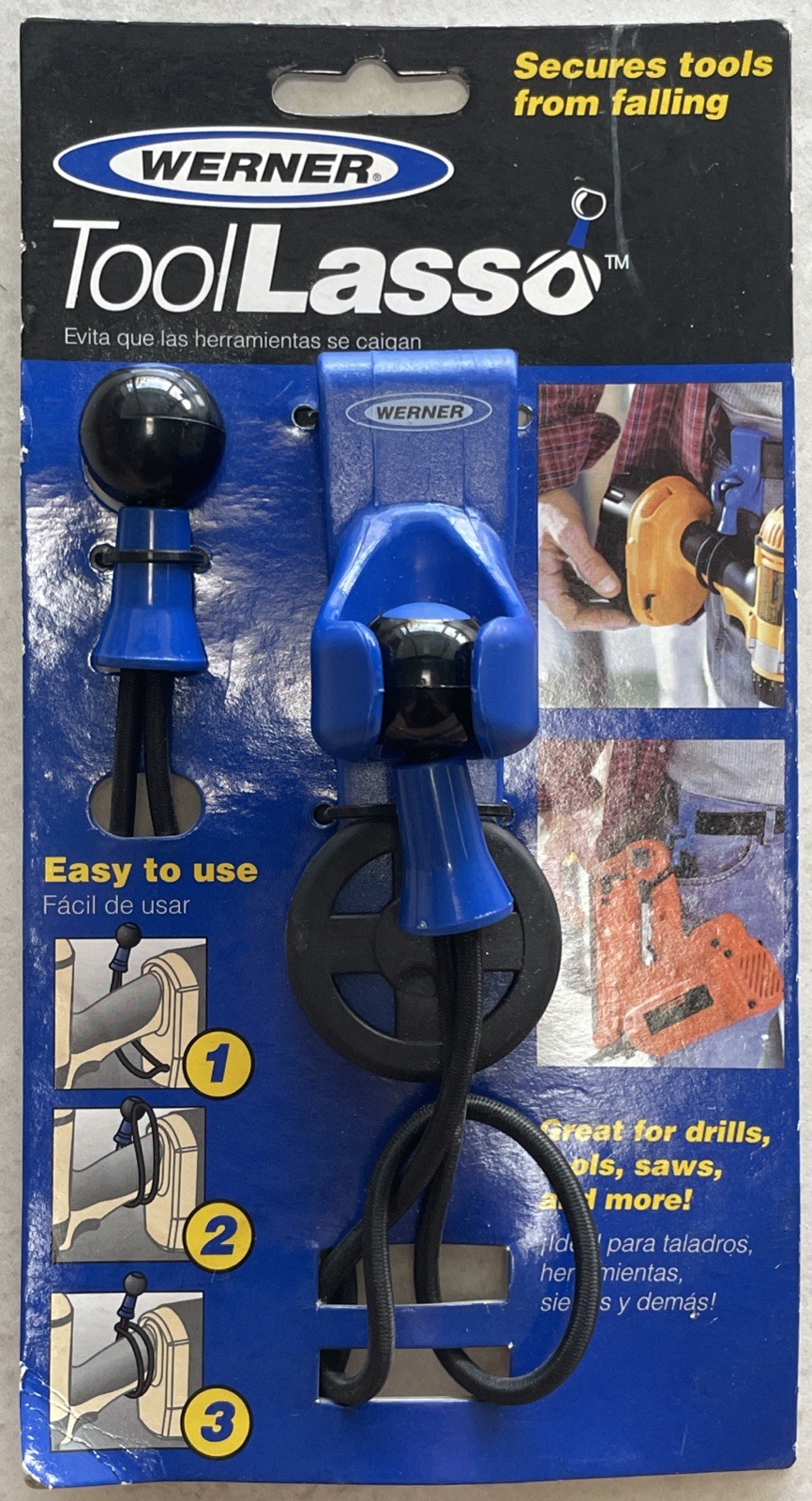 WERNER TOOL LASSO MODEL TL2BC LADDER TOOL LASSO WITH BELT CLIP BLUE PN 81445-01