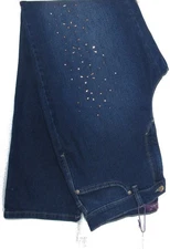 Gloria Vanderbilt Amanda Embellished Straight Leg Jeans Trier Szs 12 & 14 NWT