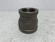 1-1/2" x 1-3/4" Black Iron Reducer Coupling Malleable Iron lot of 3 