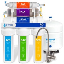 10 Stage Reverse Osmosis Alkaline Water Filtration System - Under Sink Water ...