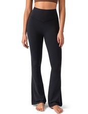 Colorfulkoala No Front Seam Flare Leggings Dreamlux High-Waisted Workout Yoga...