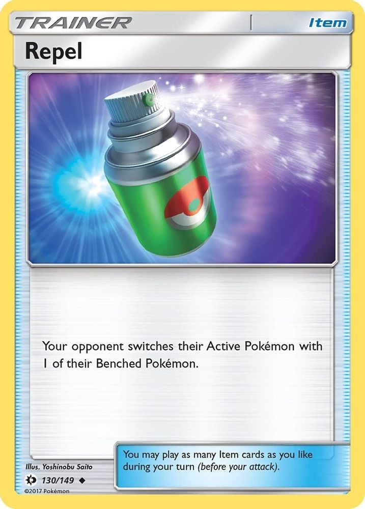 2017 Pokemon: SM Base Set - Repel (#130/149, Uncommon, Lightly Played) LP