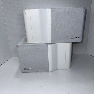 BOSE FreeStyle Speaker Pair 6 Ohm 60W White Rectangle Satellites Tested Audio