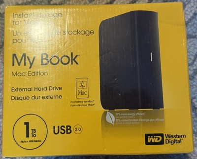 Western Digital My Book External Hard Drive 1TB Factory Sealed Mac Edition New