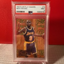 1994 Flair Play Makers #10 Nick Van Exel PSA 9 -LA LAKERS