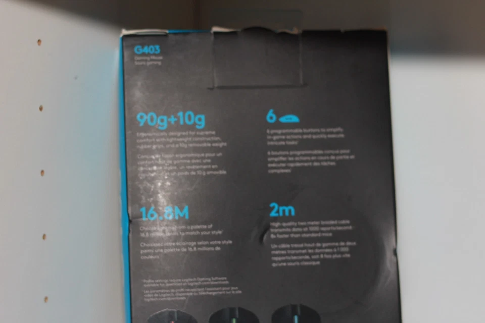 🔥Logitech G403 Prodigy RGB Gaming Mouse – Programmable Buttons, New In Box - Image 4 of 4