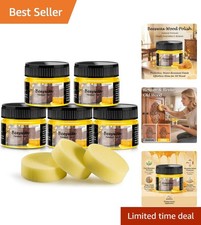 Beeswax Wood Polish 5-Pack with Applicators - Nourish & Shine Your Furniture