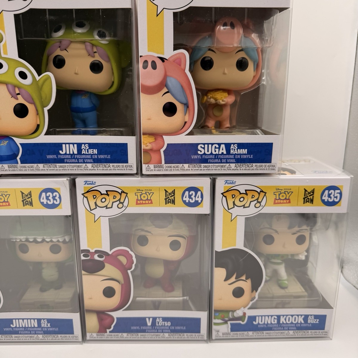 Funko Pop BTS x Toy Story Full Set 429-435 RM Jin Suga JHope Jimin