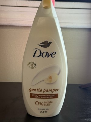 Dove Gentle Pamper Shower Gel, Sulfate-Free, Shea Scent, 24.3 oz, Unisex