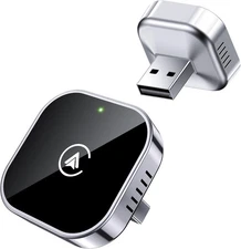 Wireless CarPlay & Android Auto Adapter 2-in-1, Easy Plug & Play, Compact Design