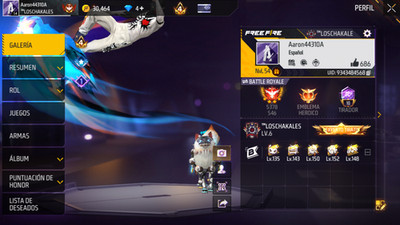 free fire accounts