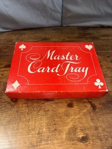 Vintage Master Card Tray by Francesco Collura–Clear Plastic Playing Card Holder