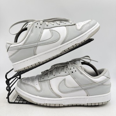 Nike Dunk Low Grey Fog White Turnschuhe Größe UK 9 Herren Leder DD1391-103
