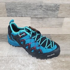 SALEWA Wildfire Edge Womens Approach Shoes Sz 7 M Malta/Vivacious Suede Lace-Up