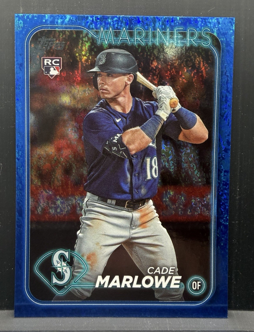 2024 Topps Series 1 - #286 Cade Marlowe _Mariners_ Blue Holofoil #/999 RC