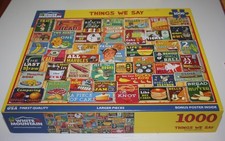 White Mountain 1000 Piece Jigsaw Puzzle Things We Say 24X30 1733