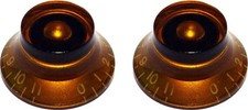 PK-0142 Set of 2 Bell Knobs that go to 11Amber