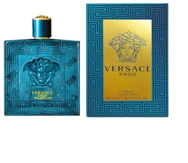Versace Eros Hombres 6.7 OZ 200 ml Perfume Spray Nuevo y Sellado Foto 3 de 3