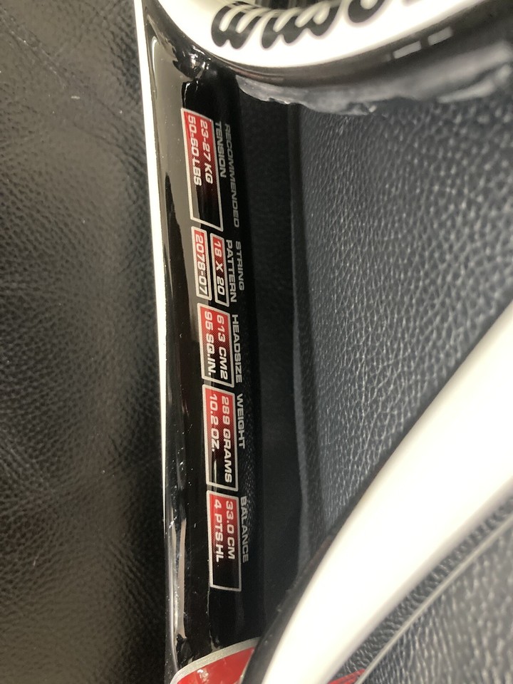 Wilson KFactor Six.One Team 95 Tennis Racquet Grip Size 4 1/4 Weight