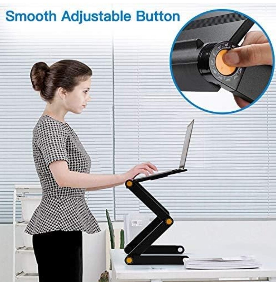 HUANUO Aluminum Laptop Stand, Laptop Riser with Phone Holder, New ...