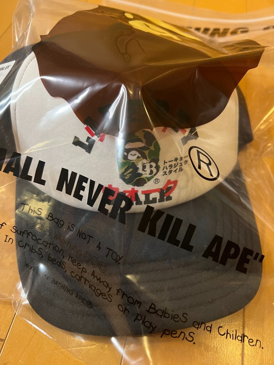 liberty walk リバティウォーク　bape ベイプ　cap　キャップ 2025 Bape Liberty Walk LBWK bathing ape mesh cap new black free