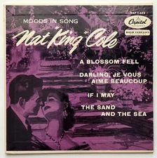 NAT KING COLE - MOODS IN SONG 7" EP 45 RPM 1955 (CAPITOL RECORDS) EAP 1-633