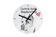 Cane da pastore dell'Asia centrale orologio con foto di cane Art-Dog