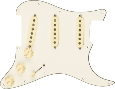 OEM Fender Custom Shop '69 Strat LOADED PICKGUARD Pickup Set SSS Parchment White