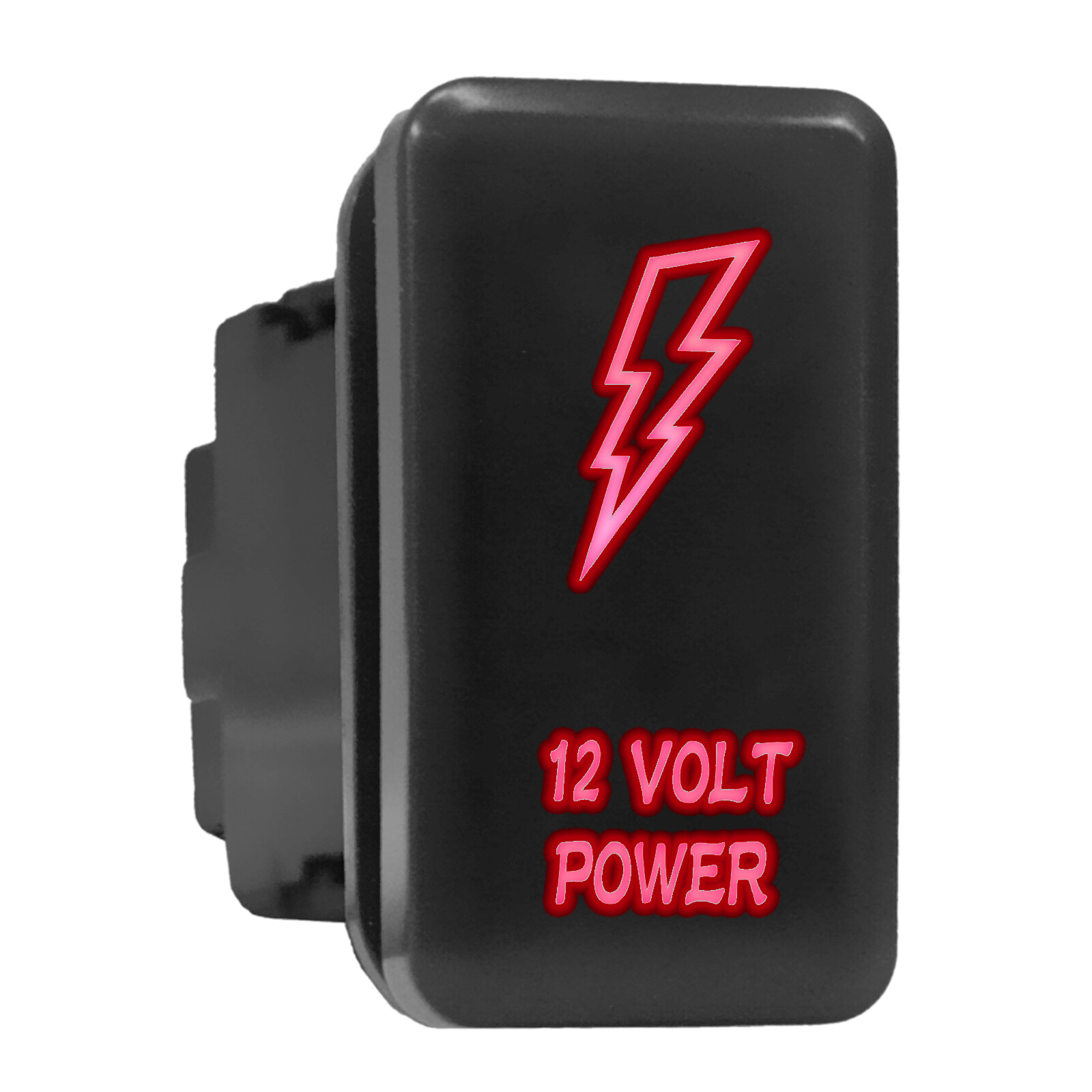 12V Red Backlit Push Switch 1.54x0.83in Fits Toyota Models