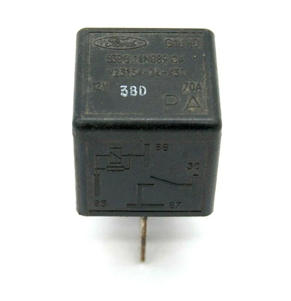 FORD SIERRA ESCORT COSWORTH RST XR3i 70A BLACK MULTI RELAY 4 PIN 83BG14N089CA - Image 2 of 4