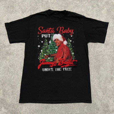 Jimmy Buffett Santa Put Buffett Under The Christmas Tree T-shirt MO383
