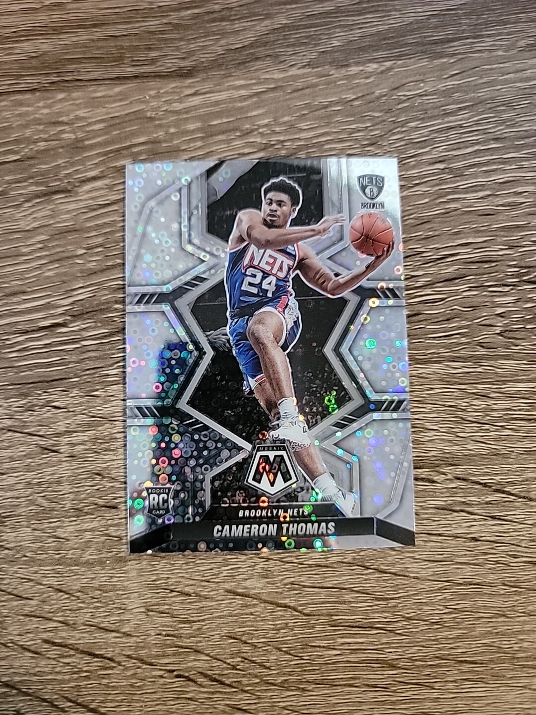 2021-22 Mosaic Cameron Thomas SP Silver Fast Break Disco Prizm Rookie RC #215