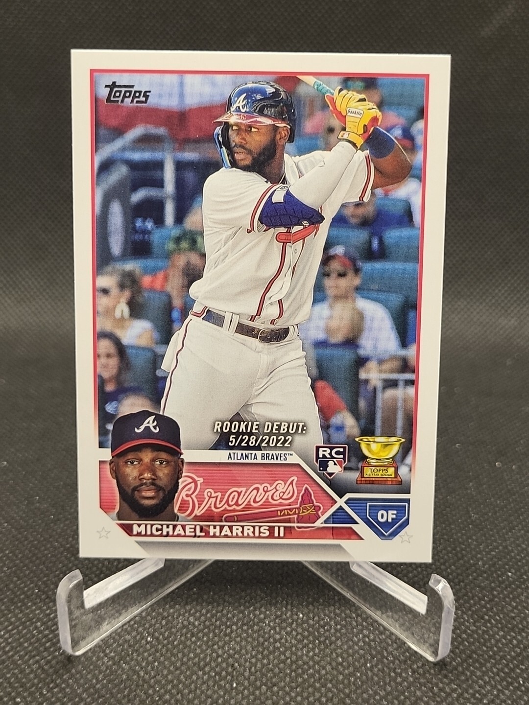 Michael Harris II Debut Rookie Gold Cup RC 2023 Topps Update Card #US225 Braves