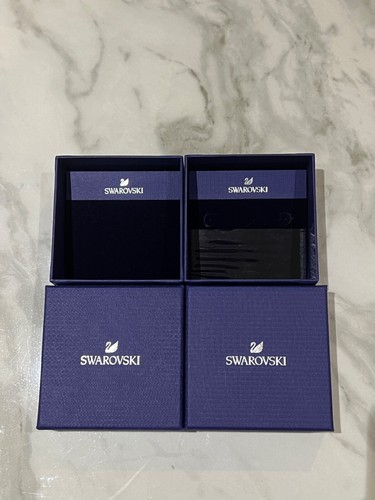 Swarovski leere quadratische Geschenkbox Verpackung 2x Original
