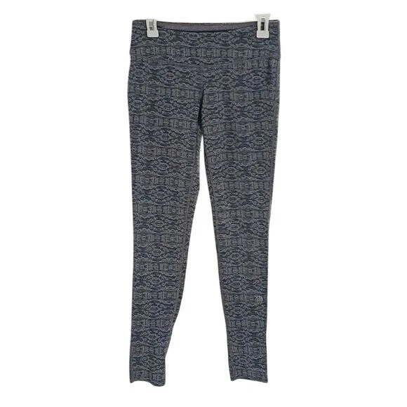 mpg geometric print stretch pull on full length leggings