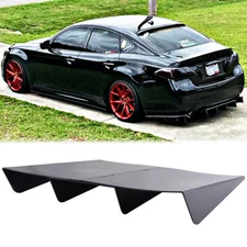Rear Diffuser Bumper 4Fins Shark Spoiler Wing Splitter For Infiniti G35 M35 M35h