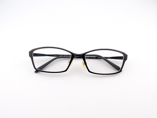 EYEsCLOUD Eyeglasses, Frames Only, Korea, EC-1028 1, 54-16-140, Plastic, Black
