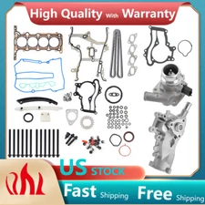 Timing Chain Water Pump Thermostat Gasket Bolt Kit For Chevrolet Cruze 1.4L DOHC