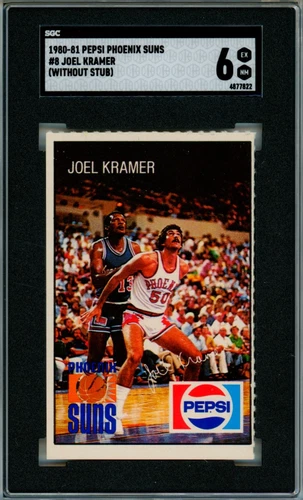 JOEL KRAMER SGC 6 1980-81 PEPSI PHOENIX SUNS W/O STUB #8 PHOENIX SUNS