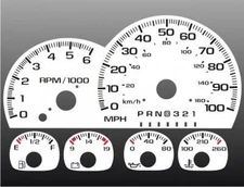 White Face Gauges for 1997-1999 Chevrolet 1500 2500 3500 Truck Gas